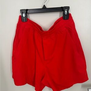 Men’s Lululemon’s pace breaker shorts Red